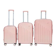 Walizki - Zestaw Walizek na kółkach komplet XL+L+M Rosegold Barut ABS Solidne - miniaturka - grafika 1