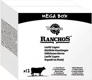 Pedigree Ranchos, patyczki do żucia - Wołowina, 12 x 40 g - Przysmaki dla psów - miniaturka - grafika 1