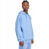Bluzy męskie - Bluza męska adidas Essentials Feelcozy Fleece Hoodie jasnoniebieska JX3312 - miniaturka - grafika 1