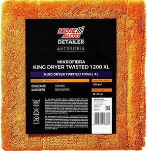 Moje Auto Detailer Mikrofibra King Dryer Twisted Towel XL 1200G 60x90CM - Akcesoria do mycia samochodu - miniaturka - grafika 1