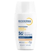 Balsamy i kremy do opalania - Bioderma Photoderm XDefense, ultralekki fluid o działaniu detoksykującym, kolor 02, SPF 50+, 40 ml - miniaturka - grafika 1