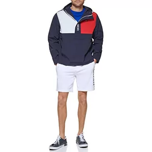 Tommy Hilfiger Męska kurtka retro lekka Taslan Popover wiatrówka, Nowa flaga granatowa, XXL - Kurtki męskie - miniaturka - grafika 1