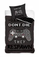 Pościel dla dzieci - pościel młodzieżowa 140x200 Gamer pad X-box czarna grafitowa - miniaturka - grafika 1