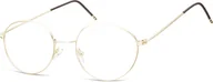 Okulary korekcyjne, oprawki, szkła - Lenonki Okulary oprawki optyczne 929C złote - miniaturka - grafika 1