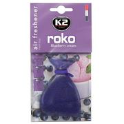 Zapachy samochodowe - K2 ROKO BLUEBERRY CREAM odświeżacz powietrza w woreczku - 20g - miniaturka - grafika 1