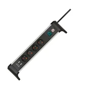 Listwy zasilające - Listwa zasilająca Alu-Office-Line z 4 gniazdami Brennenstuhl 1391044410 - miniaturka - grafika 1