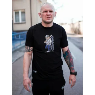 Środowisko Miejskie T-shirt Koszulka Baseball Bear Black - Koszulki sportowe męskie - miniaturka - grafika 1