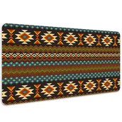 Podkładki na biurko - Mata z nadrukiem na biurko Etniczne wzory 100x50 cm, Dywanomat - miniaturka - grafika 1