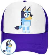 Czapki i chusty sportowe męskie - CZAPKA Z DASZKIEM BLUE BLUEY DLA DZIECI LATO SIATKA NIEBIESKA BEJSBOLÓWKA - miniaturka - grafika 1