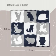 Maty edukacyjne - Hakuna Duża Mata Podłogowa Puzzle Dla Niemowląt Do Raczkowania 1,8M - miniaturka - grafika 1