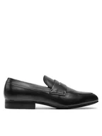 Półbuty męskie - Calvin Klein Lordsy Moccasin HM0HM01541 Czarny - miniaturka - grafika 1