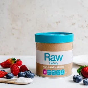Amazonia Raw Beauty Collagen Glow, Owoce leśne, 200 g - Włosy, skóra, paznokcie - miniaturka - grafika 1