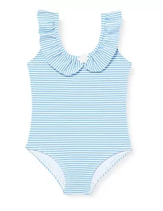 Name It NMFZANNAH Swimsuit Noos jednoczęściowy kostium kąpielowy, Silver Lake Blue, 110/116 Dziewczyny - Stroje kąpielowe - miniaturka - grafika 1