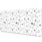 Podkładki na biurko - Mata ochronna na biurko Abstrakty krople 90x45 cm - miniaturka - grafika 1