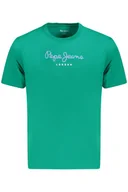 Koszulki męskie - PEPE JEANS KOSZULKA Z KRÓTKIM RĘKAWEM MĘSKA ZIELONA - miniaturka - grafika 1