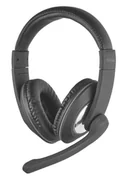 Słuchawki - Trust Reno PC Headset czarne - miniaturka - grafika 1
