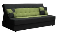 Sofy i kanapy - Wersalka rozkładana czarny + zielony W2-A25 - miniaturka - grafika 1