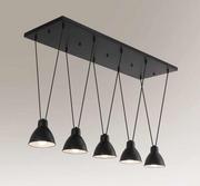 Lampy sufitowe - Shilo lampa wisząca Masami 5xE27 czarna 7950 - miniaturka - grafika 1