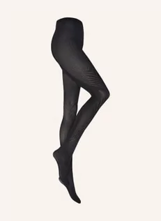 Rajstopy - Wolford Rajstopy Bodyline Geometric schwarz - grafika 1