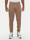 Spodnie sportowe męskie - Puma Spodnie dresowe T7 Always On 629588 Brązowy Regular Fit - miniaturka - grafika 1
