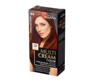 Joanna Multi Cream 3D farba 44 Intensywna Miedź - Farby do włosów i szampony koloryzujące - miniaturka - grafika 2