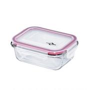 Przybory do gotowania - Kuchenprofi Pojemnik na żywność Lunch box szkło/tworzywo sztuczne 15 x 11 x 5,5 cm 0,4 l KU-1001753515 - miniaturka - grafika 1