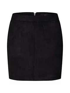 Spódnice - VERO MODA Vmdonnadina Krótka spódnica ze sztucznego zamszu Noos, czarna (czarna czarna), średnia - grafika 1