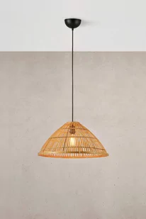 Słomkowa lampa wisząca boho, do sypialni 108673 z serii CAPELLO - Lampy sufitowe - miniaturka - grafika 2