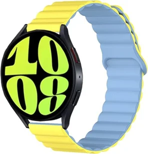 PASEK DO ZEGARKA ŻÓŁTY-NIEBIESKI SILIKONOWE UNIWERSALNY 22mm - Akcesoria do smartwatchy - miniaturka - grafika 1