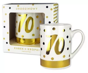 Kubek w kropki-70 Nowa - Kubki - miniaturka - grafika 1