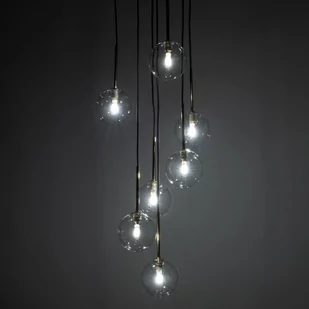 Lampa wisząca do salonu, przezroczyste klosze TK 5362 z serii NILOS - Lampy sufitowe - miniaturka - grafika 2