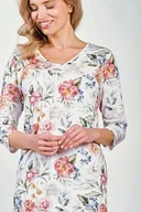 Piżamy ciążowe - KOSZULA TARO 3248 LOUISA AW25 (kolor wzorzyste, rozmiar XL) - miniaturka - grafika 1
