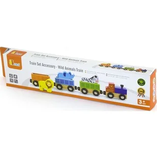 VIGA VIGA 50822 Kolejka drewniana: Pociąg  ZOO VG-50822 - Pociągi dla dzieci - miniaturka - grafika 1