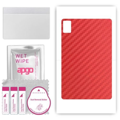 folia naklejka skórka strukturalna na TYŁ do HTC A102 - Carbon Czerwony - apgo SKINS