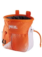 Sprzęt wspinaczkowy - Woreczek na magnezję Petzl Sakapoche - orange/white - miniaturka - grafika 1