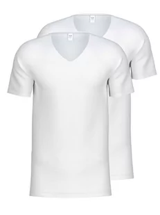 CALIDA Męski T-shirt, biały, 52/54 PL - Koszulki męskie - miniaturka - grafika 1