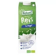 Napoje roślinne - NAPÓJ RYŻOWY Z ALGAMI MORSKIMI BEZ DODATKU CUKRÓW BEZGLUTENOWY BIO 1 L - NATUMI - miniaturka - grafika 1