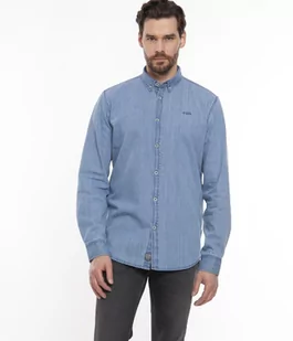 Jeansowa koszula regular MATEO 5482 MID WASH-M - Koszule męskie - miniaturka - grafika 1