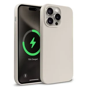 Etui CRONG Color Cover Magnetic MagSafe do Apple iPhone 15 Pro Max Kamienny beż - Etui i futerały do telefonów - miniaturka - grafika 1