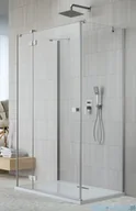 Kabiny prysznicowe - Radaway Essenza Brushed Nickel Kdj+S kabina 75x80x75cm lewa szczotkowany nikiel 1384049-01-01/1385021-91-01L/1384049-01-01 - miniaturka - grafika 1