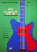 Książki o kulturze i sztuce - Klub Miłośników Piosenki Zeszyt 1 - miniaturka - grafika 1