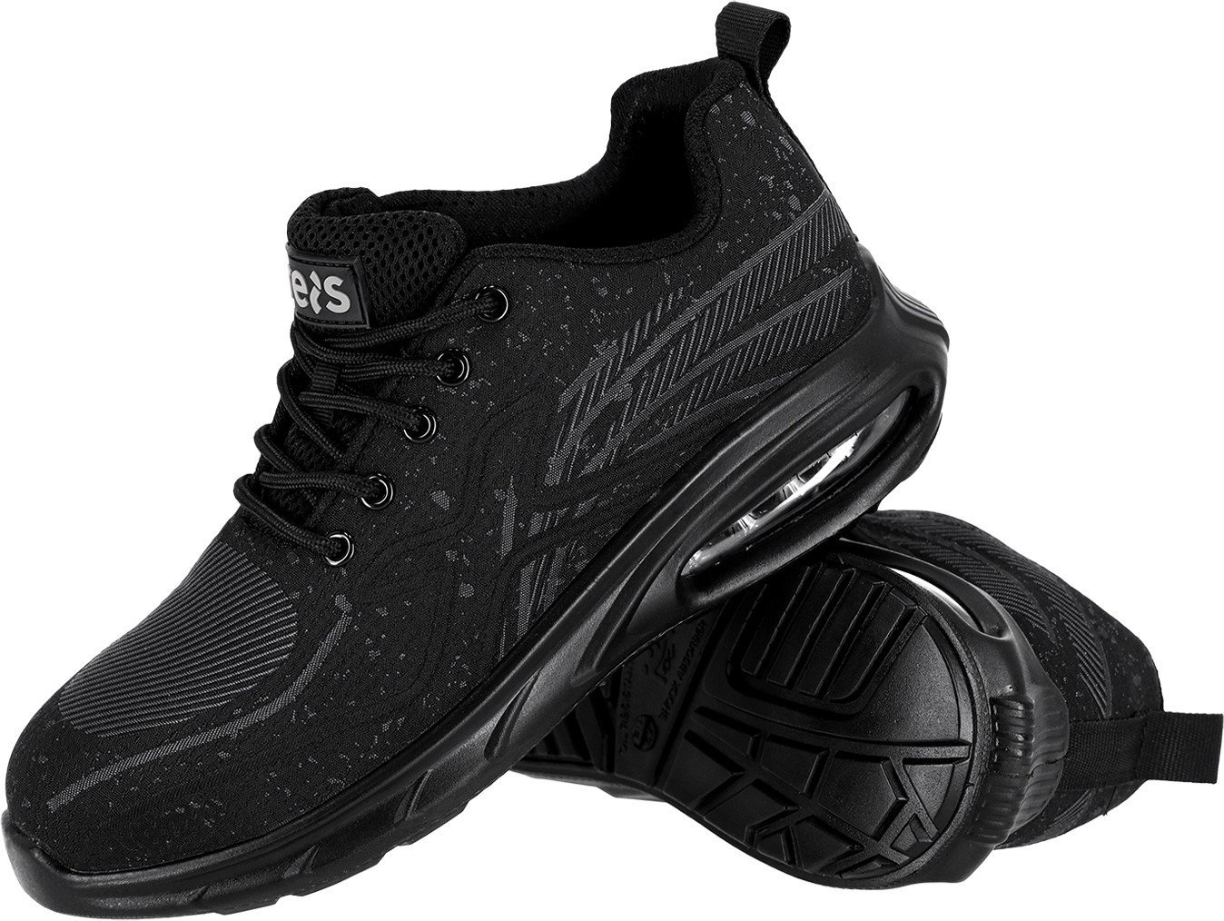 BRIMPULSE S1 PL SR FO - Buty bezpieczne podnosek podeszwa olejoodporna poduszka powietrzna antyelektrostatyczne antypoślizgowe - czarno-czarny 43