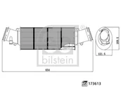 Filtry powietrza - Filtr powietrza Febi Bilstein 173613 - miniaturka - grafika 1