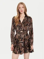 Sukienki - Guess Sukienka codzienna W5BK53 W2770 Brązowy Regular Fit - miniaturka - grafika 1