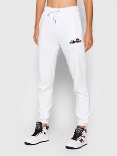 Spodnie sportowe damskie - Ellesse Spodnie dresowe Noora SGK13459 Biały Regular Fit - grafika 1