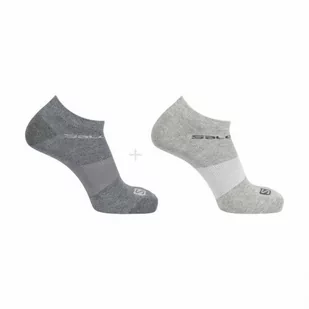 Skarpety Salomon Festival 2pack Grey Heather / Medium Grey - Skarpetki i podkolanówki sportowe - miniaturka - grafika 1
