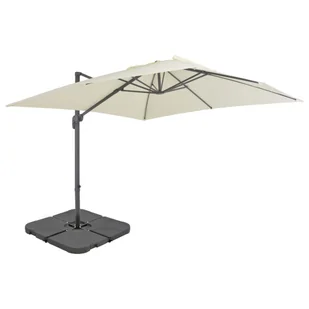 vidaXL Parasol ogrodowy z przenośną podstawą, piaskowy - Parasole ogrodowe - miniaturka - grafika 9
