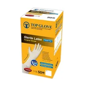 Rękawiczki jednorazowe - Rękawiczki TOP GLOVE bezpudrowe STERYLNE - 1 para - miniaturka - grafika 1