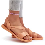 Sandały damskie - Sandały Damskie Z Brokatem 82429 Ipanema Vibe Sandal Fem Pomarańczowe - miniaturka - grafika 1