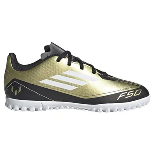 adidas Unisex F50 Club Messi buty piłkarskie, buty murawowe, Gold Met Ftwr Biały Rdzeń Czarny, 45 1/3 EU - Piłka nożna - miniaturka - grafika 1